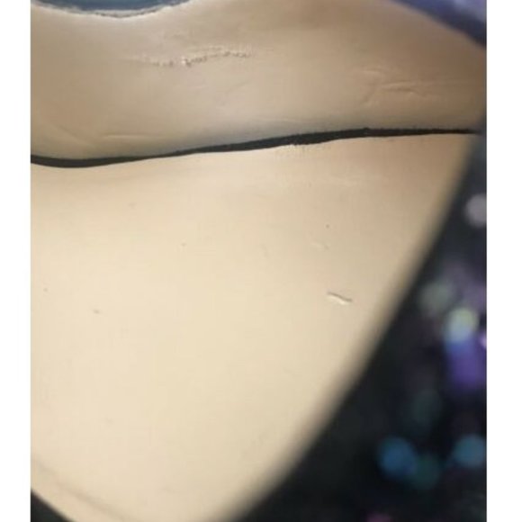 PELLE MODA WHITLEY GLITTER PEEPTOE PLATFORM 7.5 NWB - Picture 9 of 10